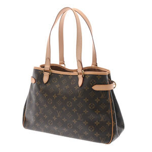 Louis Vuitton Monogram Bag Horizontal Batignolles Tote Brown